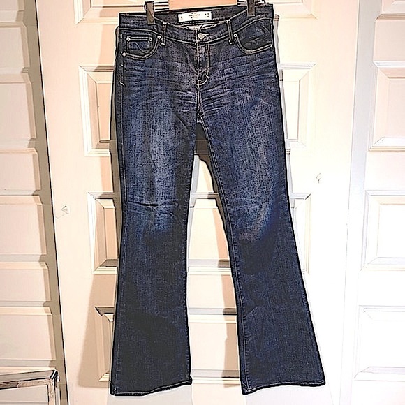Abercrombie & Fitch Madison Jeans 8L Boot cut stretch blue pants - Picture 3 of 7